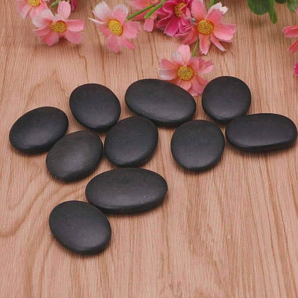 10PCS Spa Basalt Stone Lava Natural Stone Massage Tools Massage & Relaxation Shop3222037 Store 10 Pcs