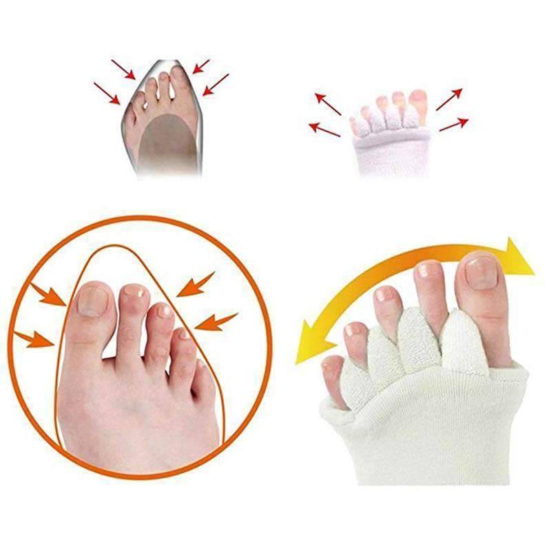 1Pair Foot Massager Socks Finger Separator Massage Health Foot Foot Care Tool PARKnSHOP