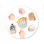 1Pair Foot Massager Socks Finger Separator Massage Health Foot Foot Care Tool PARKnSHOP