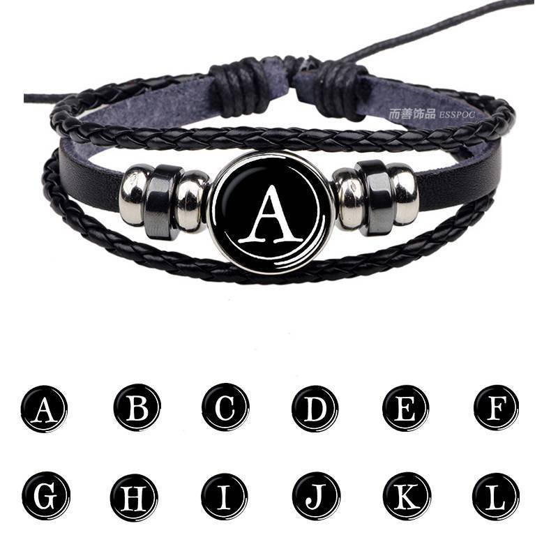 26 Letters Personality Rope Bracelet Wrap Bracelets ESSPOC JEWELLRY Store