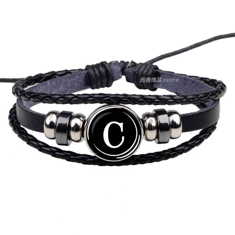 26 Letters Personality Rope Bracelet Wrap Bracelets ESSPOC JEWELLRY Store