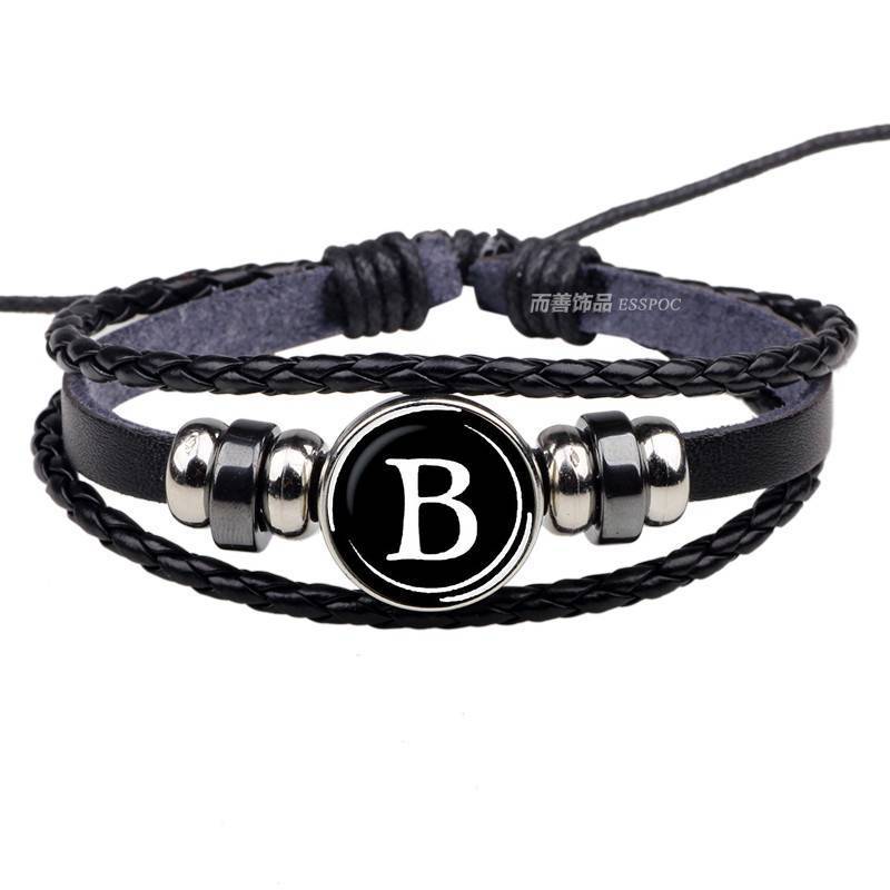 26 Letters Personality Rope Bracelet Wrap Bracelets ESSPOC JEWELLRY Store