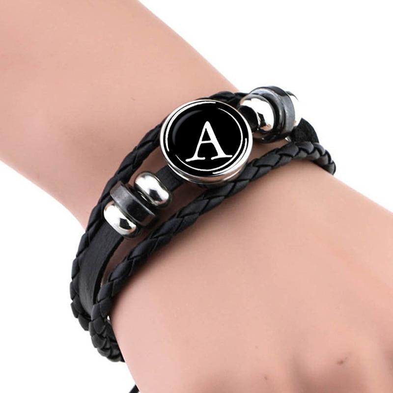 26 Letters Personality Rope Bracelet Wrap Bracelets ESSPOC JEWELLRY Store