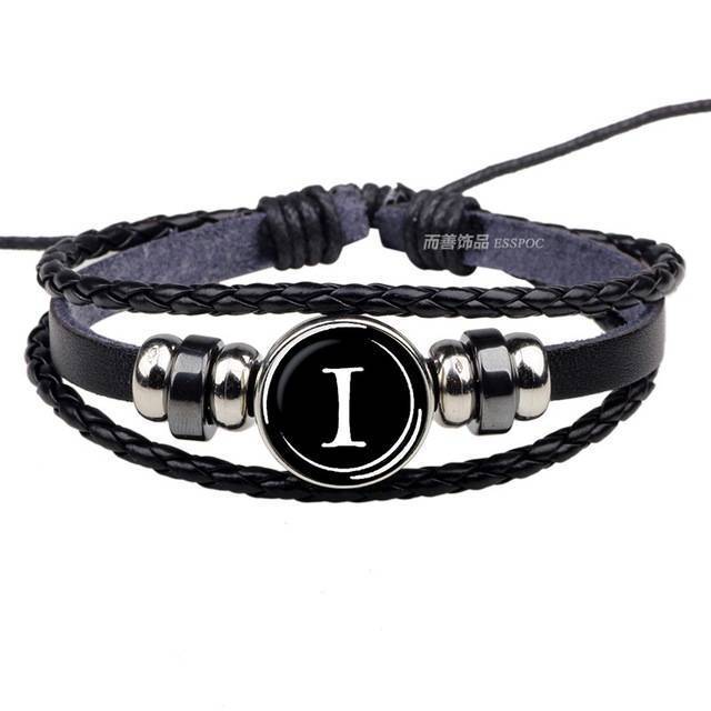 26 Letters Personality Rope Bracelet Wrap Bracelets ESSPOC JEWELLRY Store I