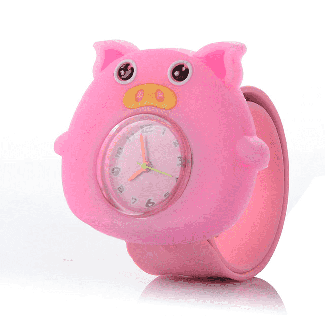3D Cartoon Shock Resistant Quartz Children’s Watch Children's Watches Moroccolove Store pig