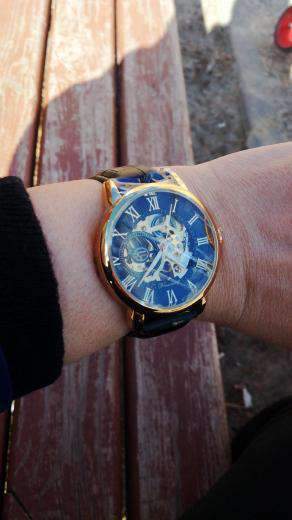 3D Logo Design Hollow Engraving Skeleton Men’s Mechanical Watch Mechanical Watches GMT