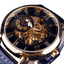 3D Logo Design Hollow Engraving Skeleton Men’s Mechanical Watch Mechanical Watches GMT Black Golden