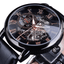 3D Logo Design Hollow Engraving Skeleton Men’s Mechanical Watch Mechanical Watches GMT Rose Golden