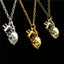 3D Simulation Necklace with Heart Design Pendant Necklaces The home of beautiful ornaments