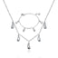 4 in 1 Silver 925 Stamped Water Drop Bridal Jewelry Sets For Women Bridal Jewelry Sets GNIMEGIL Official Store SHWDS003 45cm