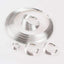 4pcs Metal Wire Jewelry Set Of Zinc Alloy For Women Bridal Jewelry Sets Carol Jewelry silver
