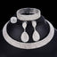 4pcs Silver Crystal Bridal Jewelry Sets With Elastic Rope Chain Bridal Jewelry Sets FINE JEWELRY WHOLESALE store NO:1497768 4 row
