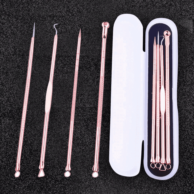 4pcs Skin Care Products Acne Extractor & Blackhead Removal Needles Face Skin Care Tools iFashion Beauty