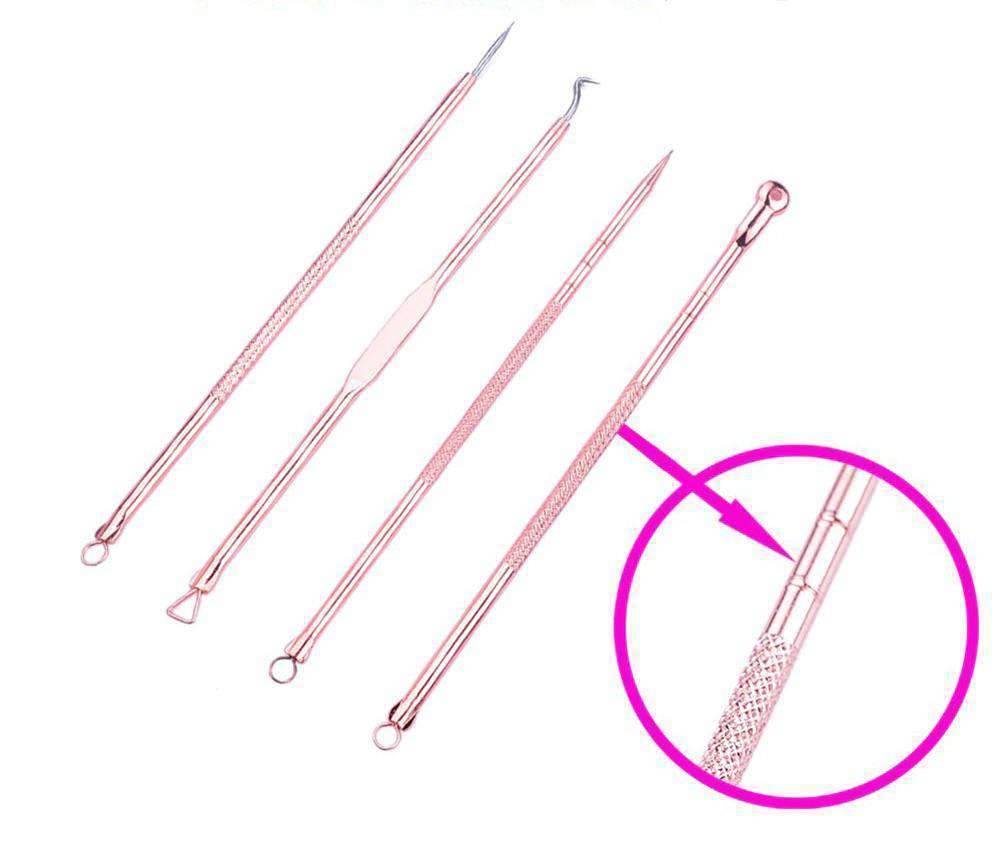 4pcs Skin Care Products Acne Extractor & Blackhead Removal Needles Face Skin Care Tools iFashion Beauty