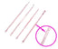 4pcs Skin Care Products Acne Extractor & Blackhead Removal Needles Face Skin Care Tools iFashion Beauty