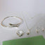 4Pieces 925 Silver Water Drop Women’s Bridal Jewelry Set Bridal Jewelry Sets GNIMEGIL Official Store