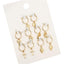 5 Pairs Round Hoop Earrings Hoop Earrings VIVILADY Official Store