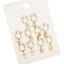 5 Pairs Round Hoop Earrings Hoop Earrings VIVILADY Official Store