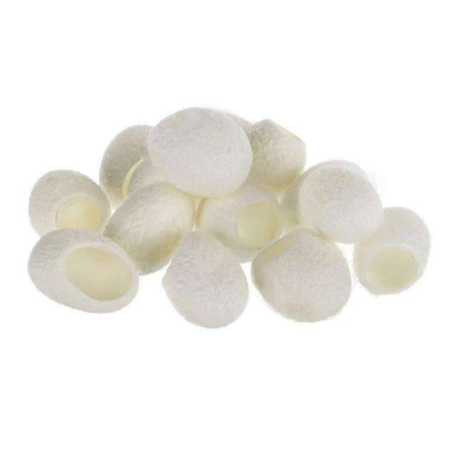 50 Pieces Natural Silkworm Cocoons Blackhead Scrub Skin Cleanser Cleansers Anmas Store Default Title