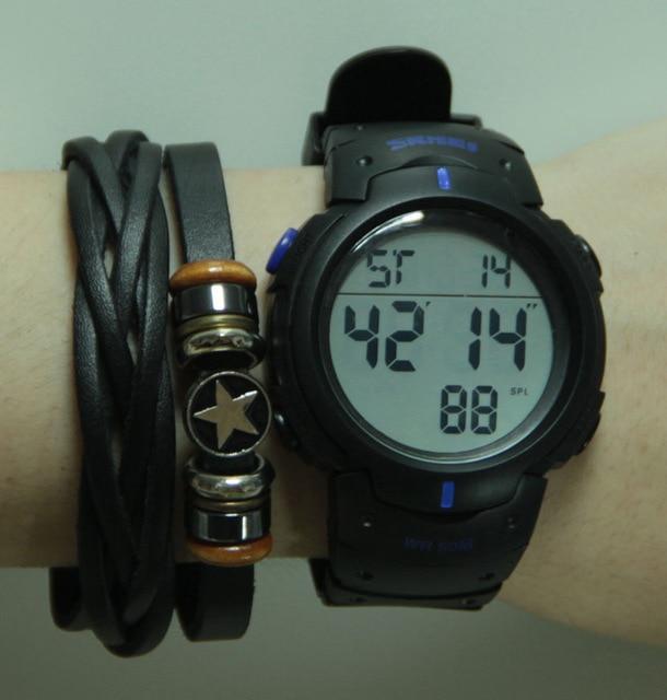 5Bar Waterproof Digital Watch Digital Watches Skmei official store Blue