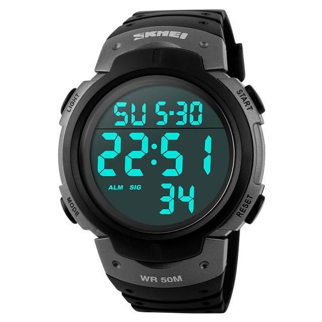 5Bar Waterproof Digital Watch Digital Watches Skmei official store Tin