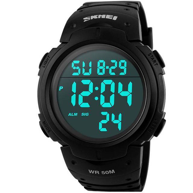 5Bar Waterproof Digital Watch Digital Watches Skmei official store White