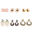 6 Pairs Party Earrings Set Stud Earrings Love a act the role ofing
