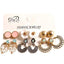 6 Pairs Party Earrings Set Stud Earrings Love a act the role ofing mashup