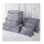 6 PCs Packing Cubes Waterproof Luggage & Travel Bag Organizer Travel Bags Travelling Store gray