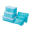 6 PCs Packing Cubes Waterproof Luggage & Travel Bag Organizer Travel Bags Travelling Store light blue