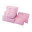 6 PCs Packing Cubes Waterproof Luggage & Travel Bag Organizer Travel Bags Travelling Store pink