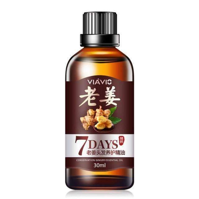 7 Days Ginger Hair Loss Products Essential Oil Care Essence for Men & Women Hair Loss Products Maquiagem Cosmetic Store as show