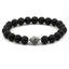 8mm Black Lava Stone Beaded Unisex Yoga Bracelet Strand Bracelets MARC KATE Official Store