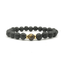 8mm Black Lava Stone Beaded Unisex Yoga Bracelet Strand Bracelets MARC KATE Official Store Black Dark Coffee