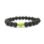 8mm Black Lava Stone Beaded Unisex Yoga Bracelet Strand Bracelets MARC KATE Official Store Black green yellow