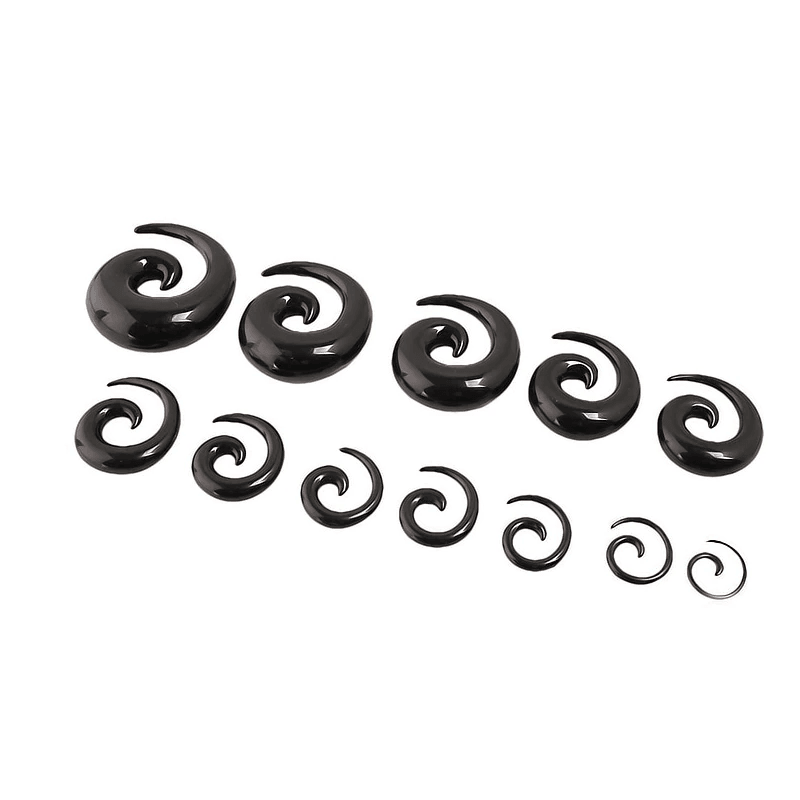 Acrylic Ear Jewelry with Spiral Design Body Jewelry Alisouy Official Store