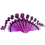 Acrylic Ear Taper Body Piercing Jewelry Body Jewelry JewelrWorld Purple Glitter