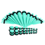 Acrylic Ear Taper Body Piercing Jewelry Body Jewelry JewelrWorld Turquoise Green