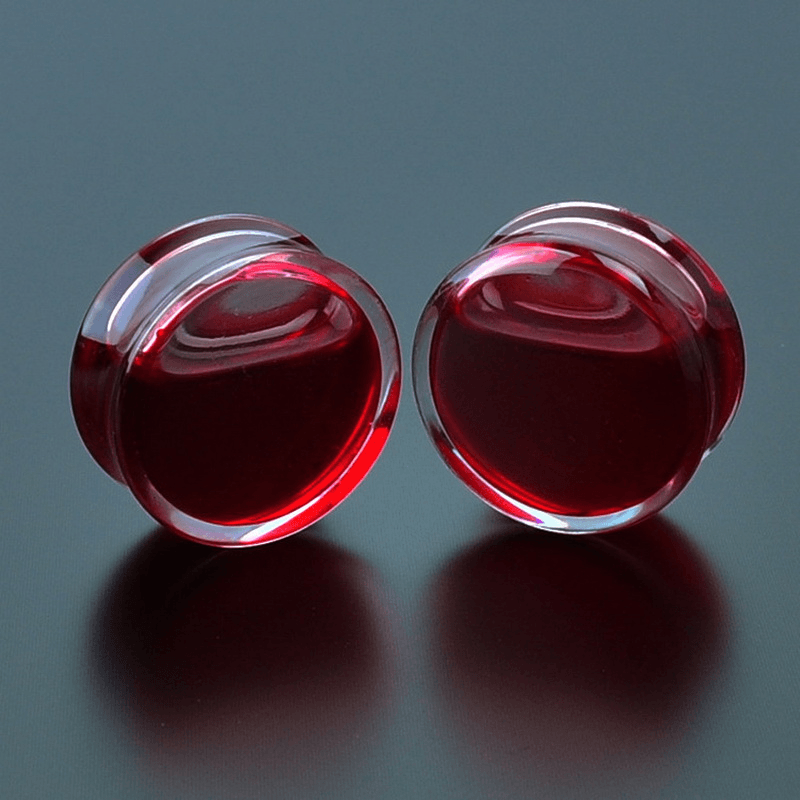 Acrylic Earring Jewelry with Red Liquid Blood Design Body Jewelry SWANJO Jewelry Store
