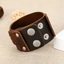 Adjustable Genuine Leather Bracelet with Alloy Buckle Wrap Bracelets bamoer Official Store
