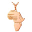 Africa Map Pendant Chain Necklace Pendant Necklaces U 7 Official Store Rose Gold Color China