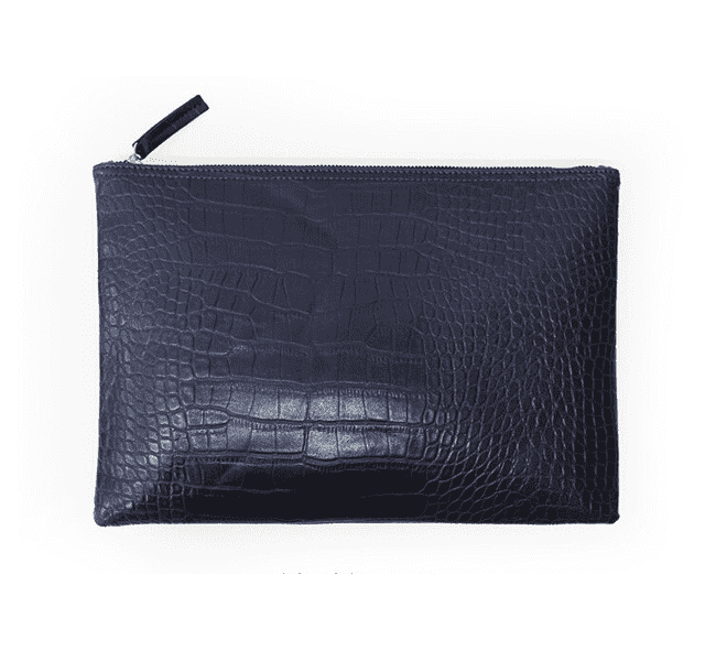 Alligator Leather Envelope Shaped Clutch Bag for Women Clutches HuiHan Trading Co.,Ltd. Store Deep Blue (30cm<Max Length<50cm)
