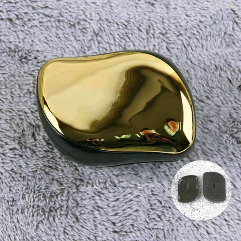 Anti-static Hair Comb Detangling Electroplate Massager Combs Go Beautiful Store Gold