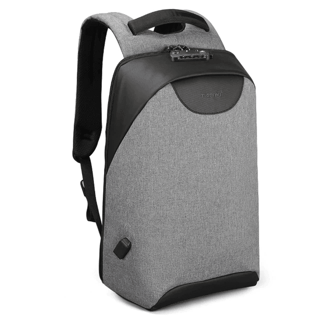 Anti-Theft USB Charging Laptop Backpack for Boys Backpacks tigernu Official Store Grey