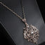 Antique Gold Gray Pendant Necklace Pendant Necklaces kinel Retro Jewelry store