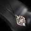 Antique Gold Gray Pendant Necklace Pendant Necklaces kinel Retro Jewelry store