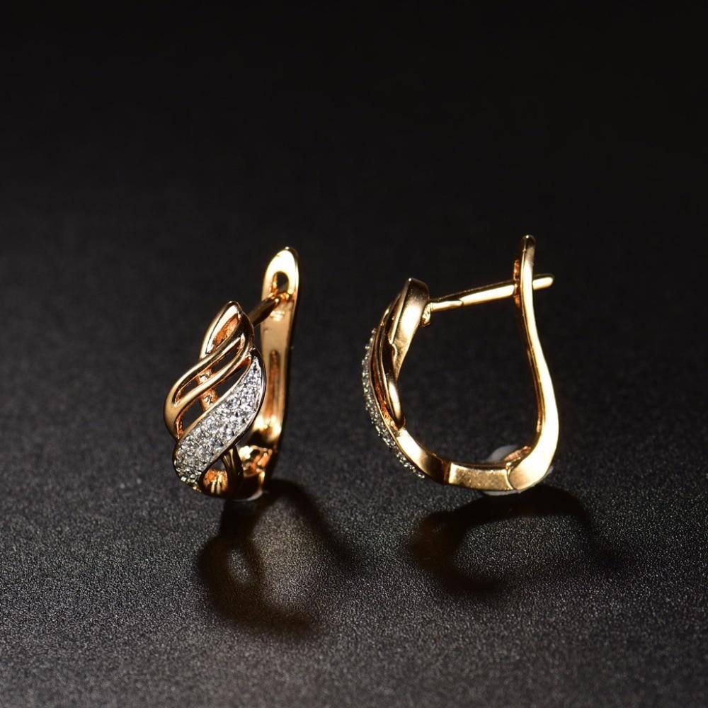 Austrian Crystal Hoop Delicate Earrings Hoop Earrings XIAGAO Official Store