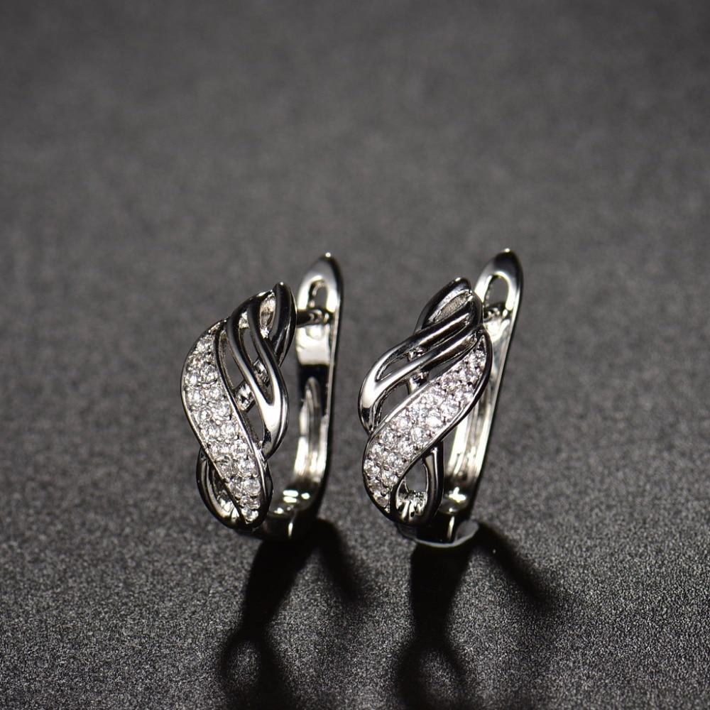 Austrian Crystal Hoop Delicate Earrings Hoop Earrings XIAGAO Official Store