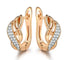 Austrian Crystal Hoop Delicate Earrings Hoop Earrings XIAGAO Official Store gold platinum