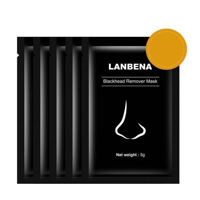 Bamboo charcoal Black Skin Care Peel Mask Treatments & Masks LANBENA Official Store 5pcs